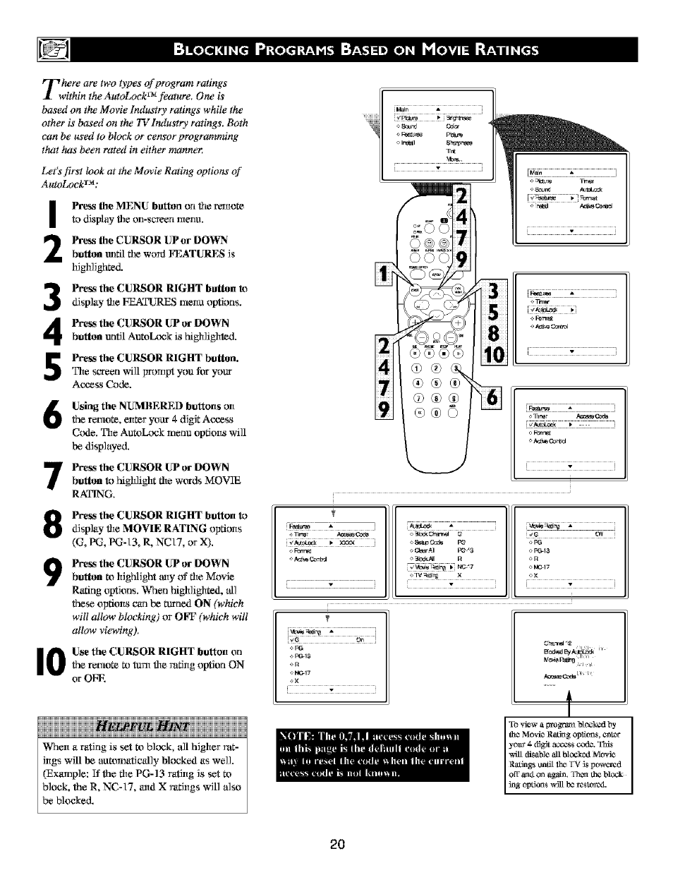 Philips TV DVD Combo User Manual | Page 20 / 62