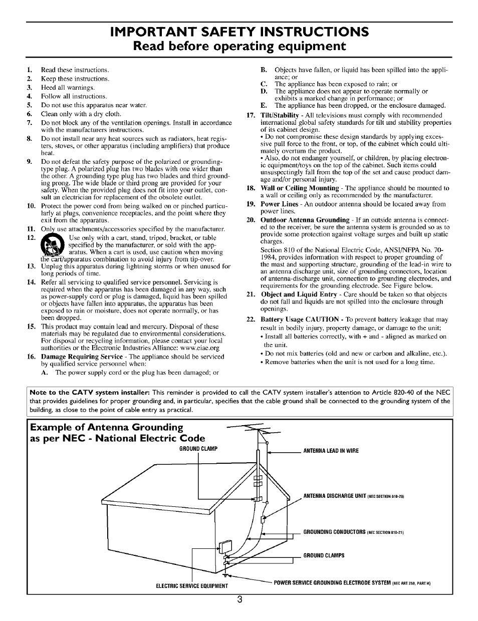 Philips TV DVD Combo User Manual | Page 3 / 62