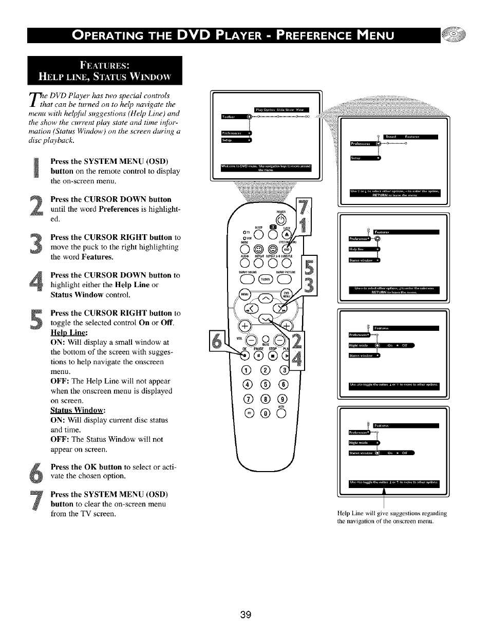 Dvd p, Perating, Layer | Reference | Philips TV DVD Combo User Manual | Page 39 / 62