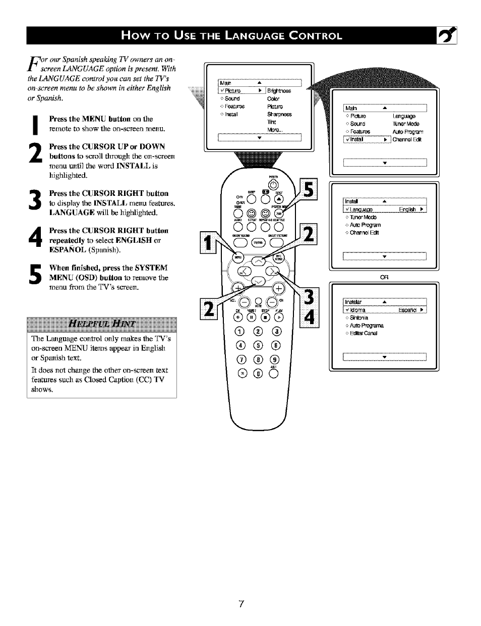 O q o | Philips TV DVD Combo User Manual | Page 7 / 62
