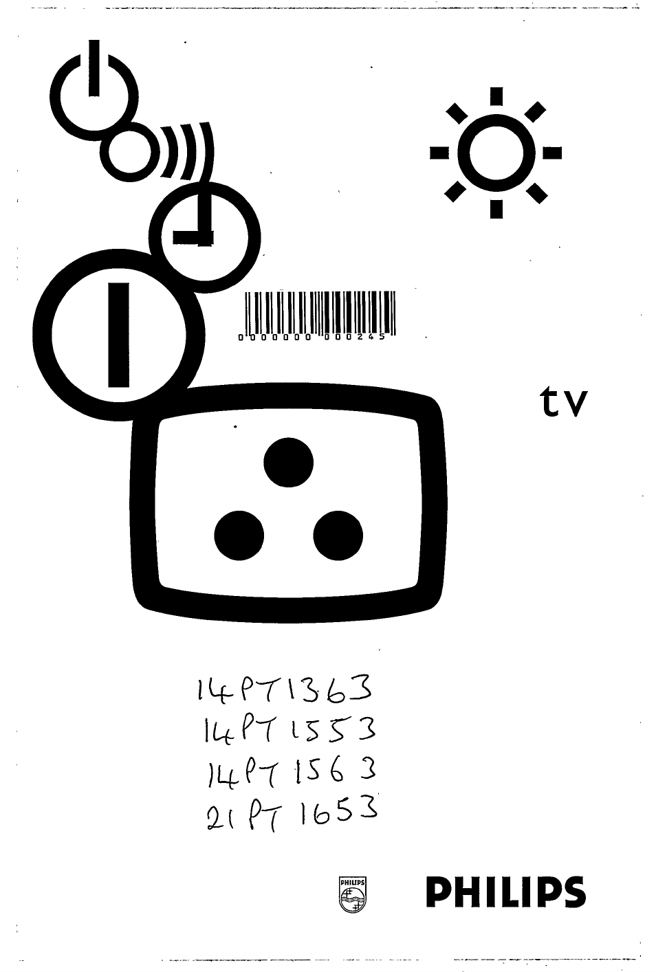 Philips 14PT1553 User Manual | 5 pages