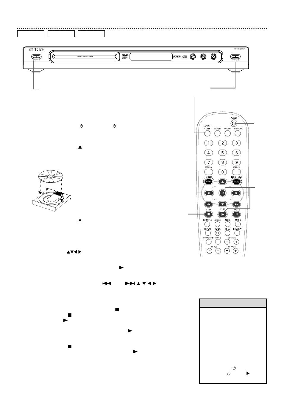 16 quick disc playback | Philips DVD727 User Manual | Page 16 / 52