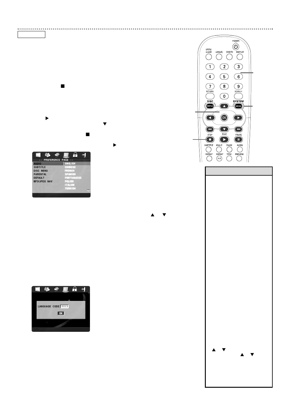 Dvd audio language 25 | Philips DVD727 User Manual | Page 25 / 52