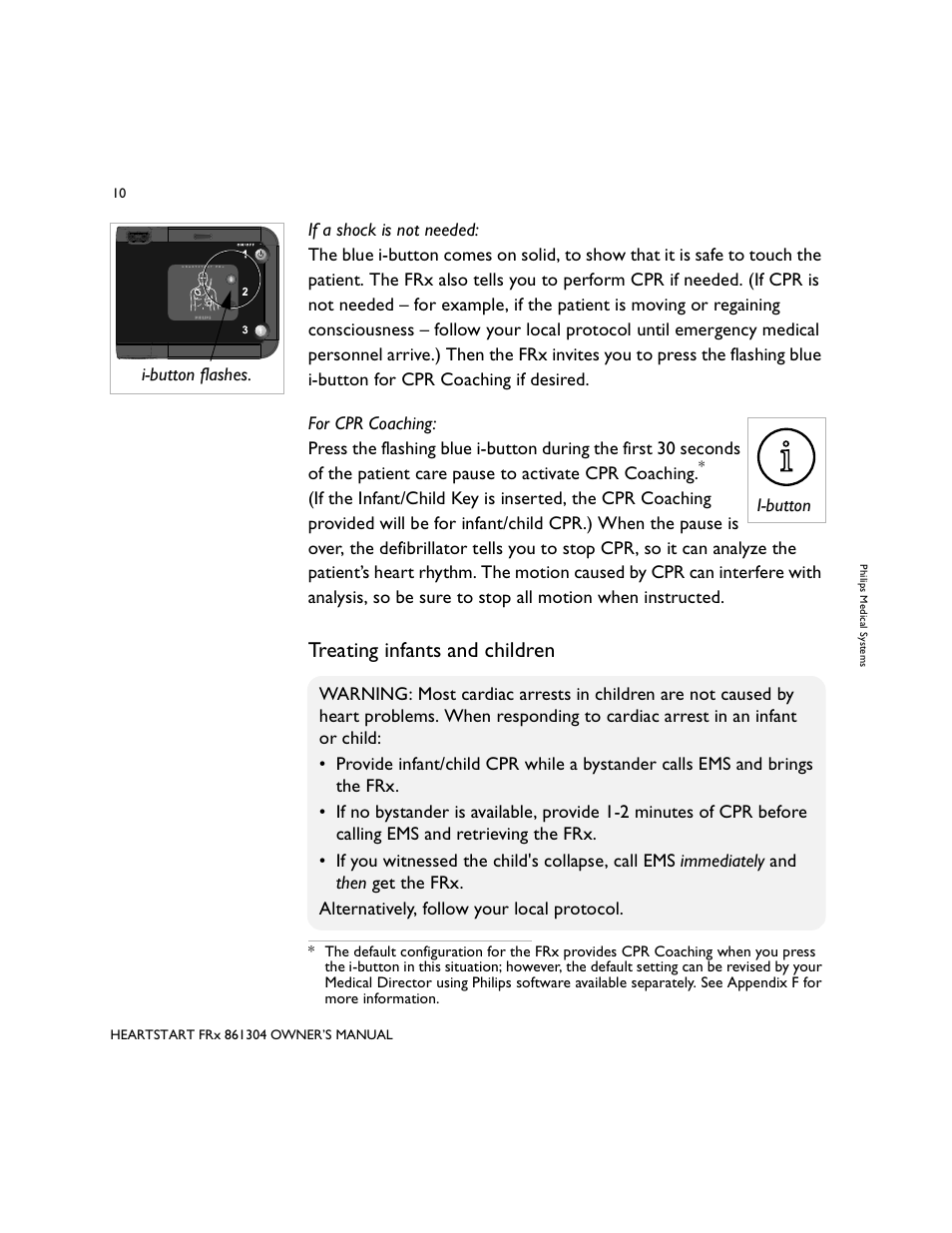 Treating infants and children | Philips 861304 User Manual | Page 18 / 64