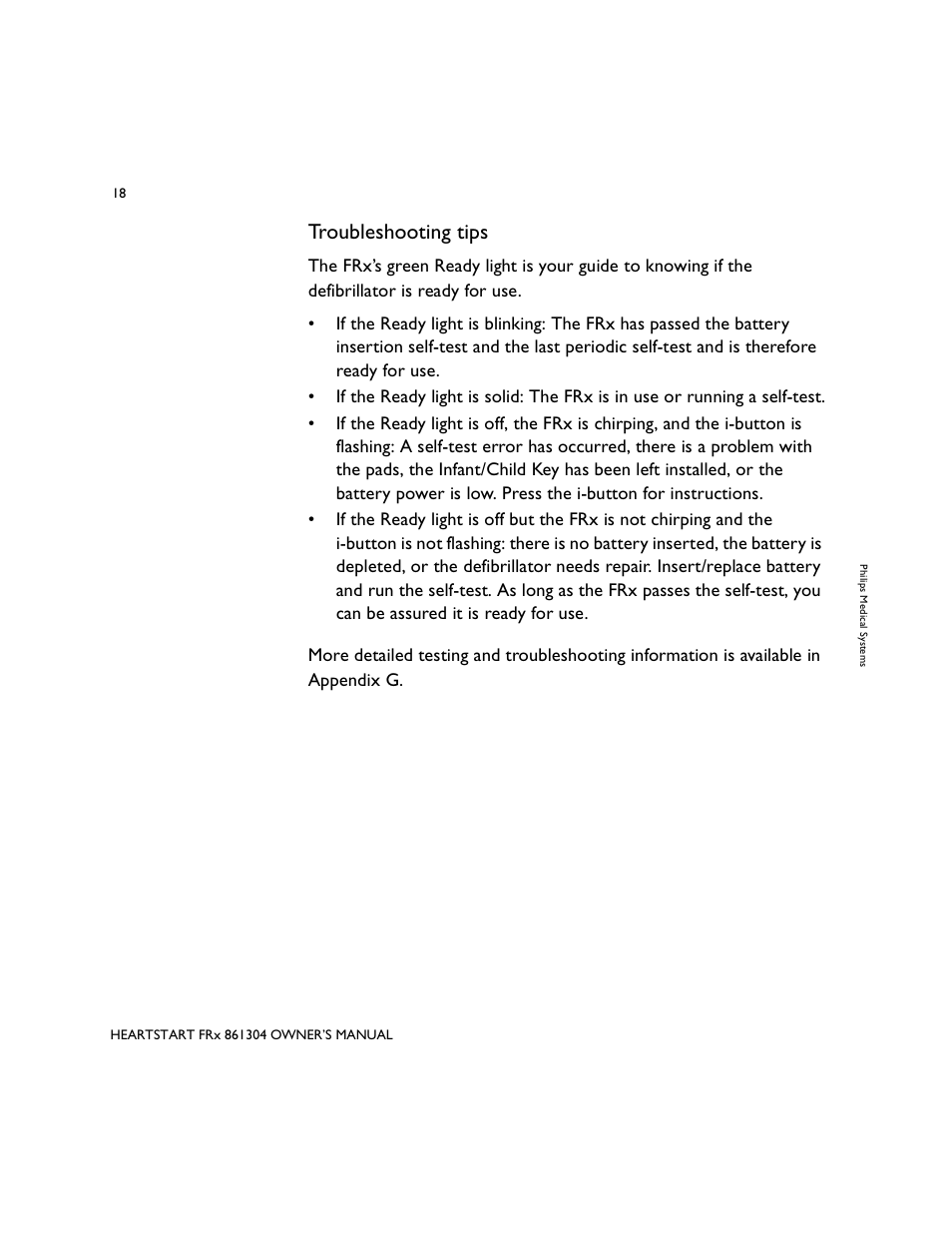 Troubleshooting tips | Philips 861304 User Manual | Page 26 / 64