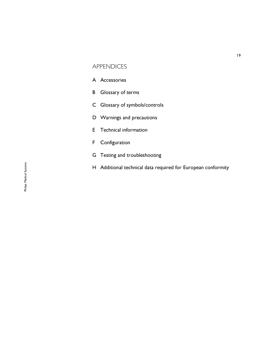 Appendices | Philips 861304 User Manual | Page 27 / 64