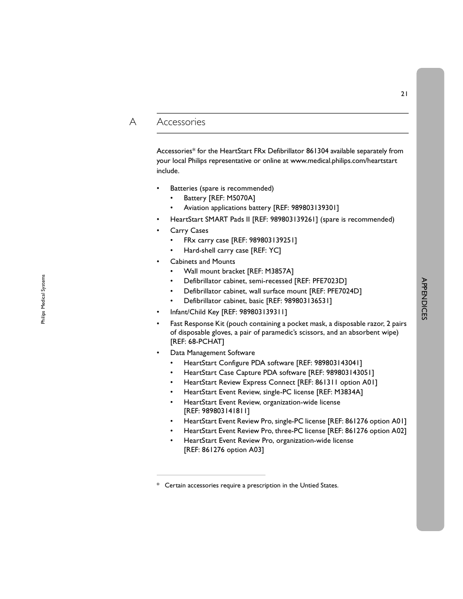 Aaccessories | Philips 861304 User Manual | Page 29 / 64