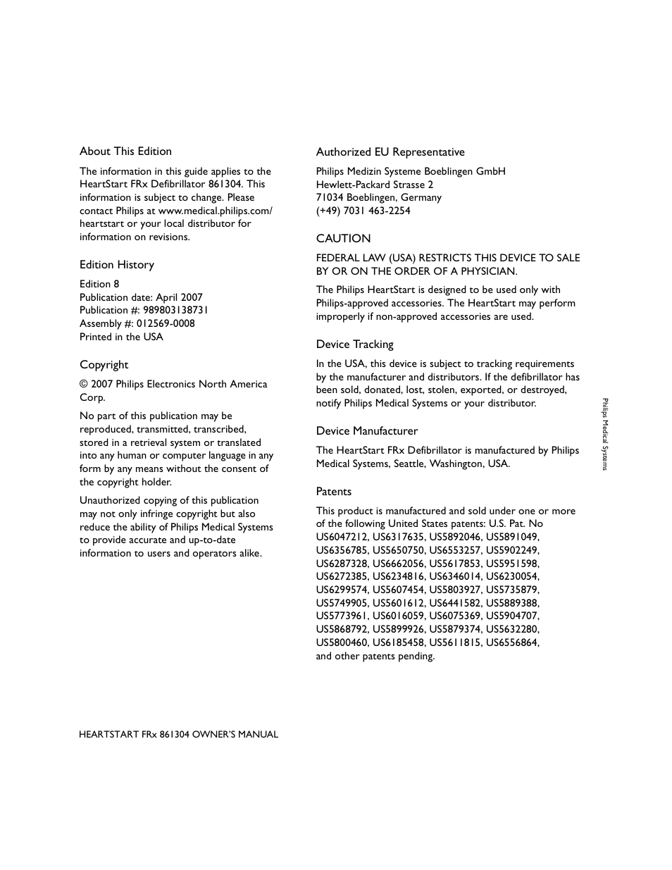 Philips 861304 User Manual | Page 6 / 64