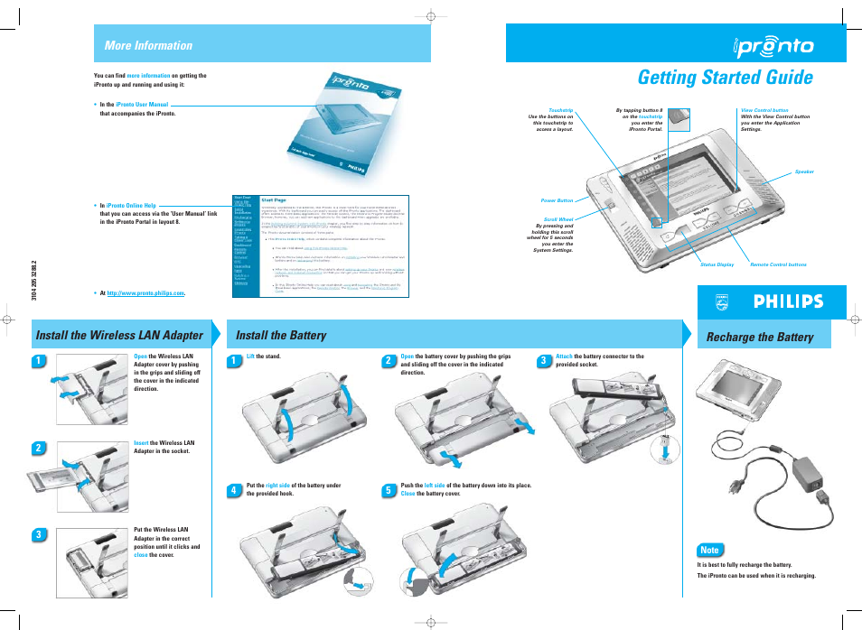 Philips PDA User Manual | 2 pages