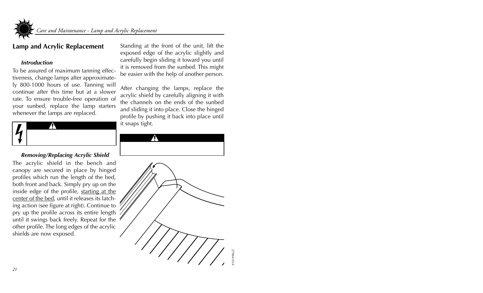 Lamp and acrylic replacement | Philips 27964-01A User Manual | Page 26 / 36