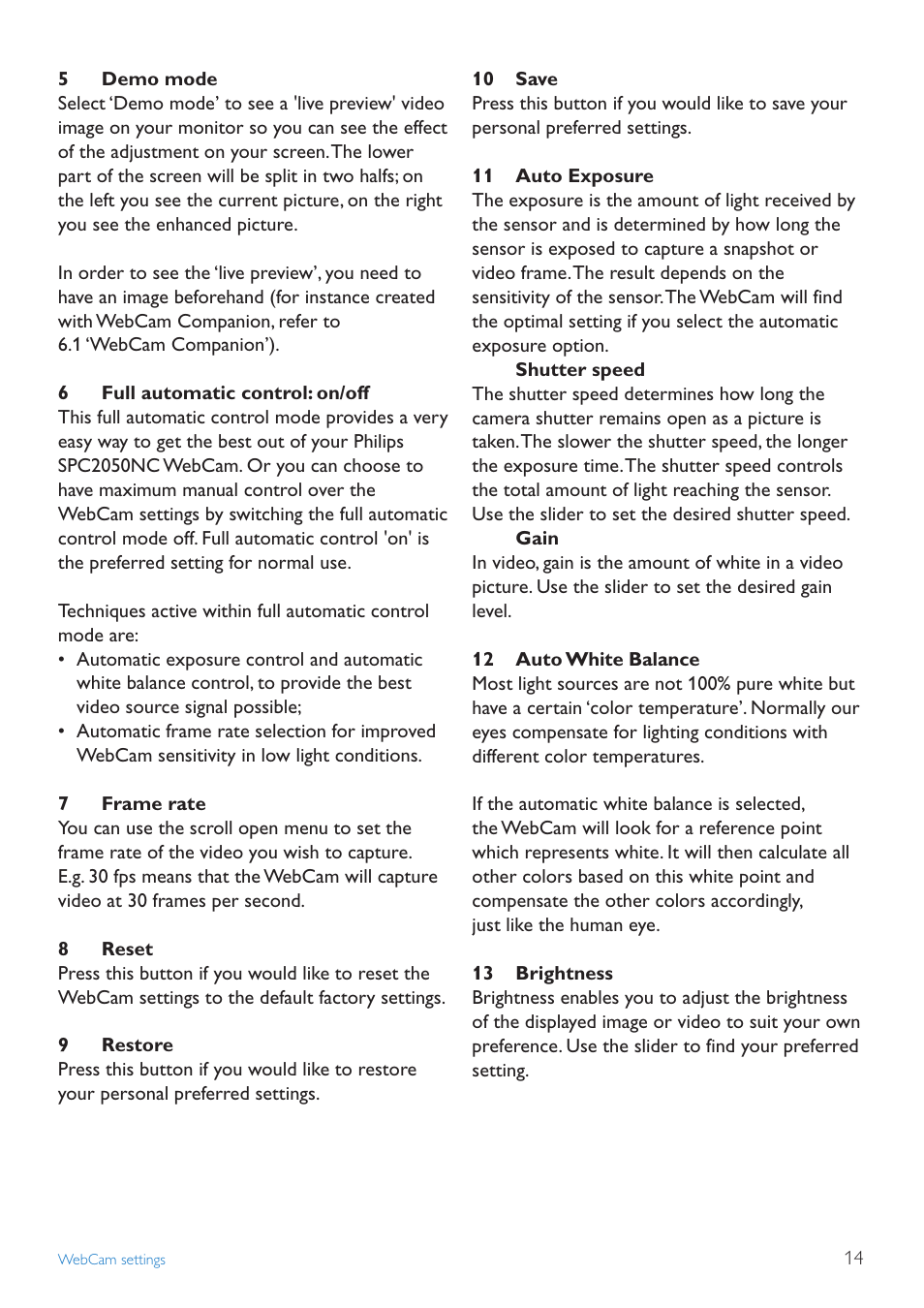 Philips SPC2050NC User Manual | Page 14 / 21