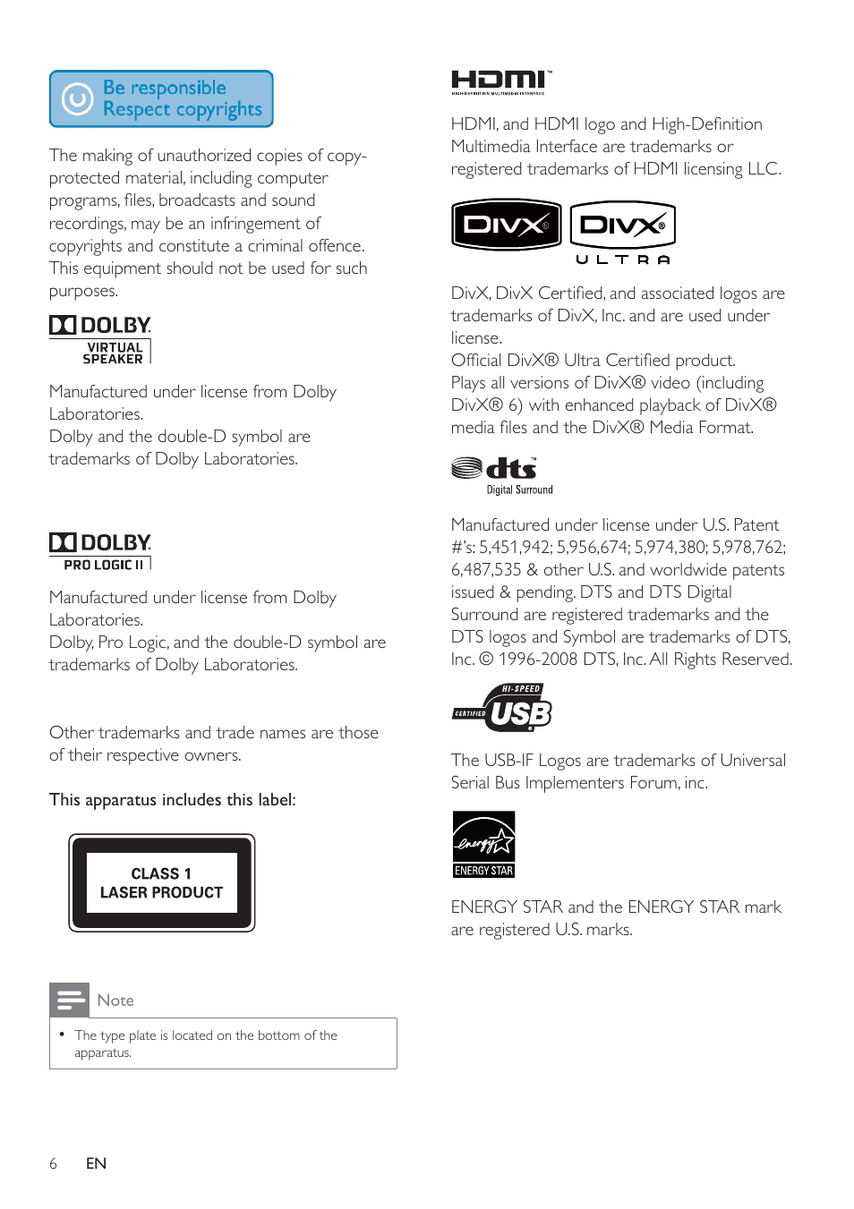 Philips HSB2351/51 User Manual | Page 5 / 36