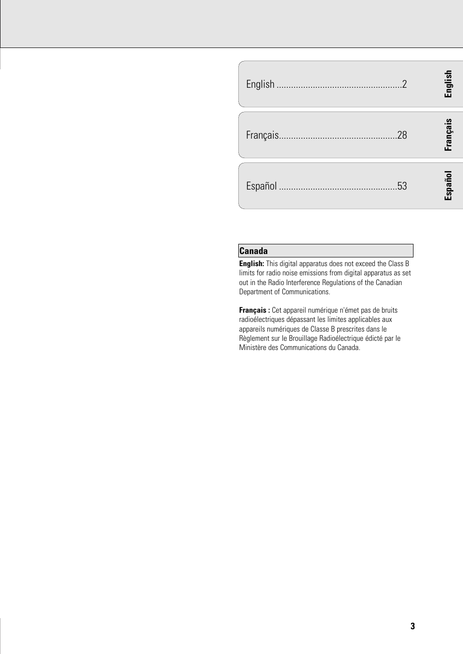 Philips FR965 User Manual | Page 3 / 27