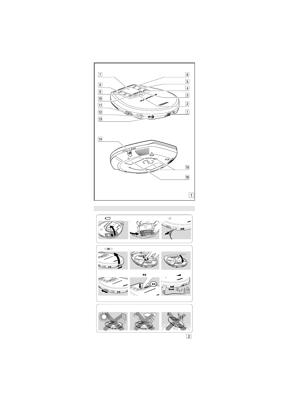 Safety sécurite seguridad | Philips AX7104 User Manual | Page 2 / 10