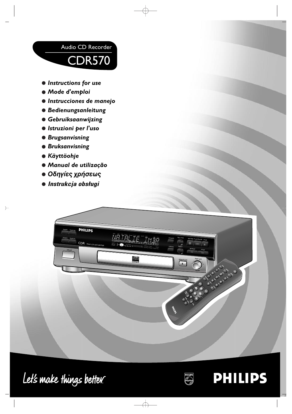 Philips CDR570/00 User Manual | 26 pages