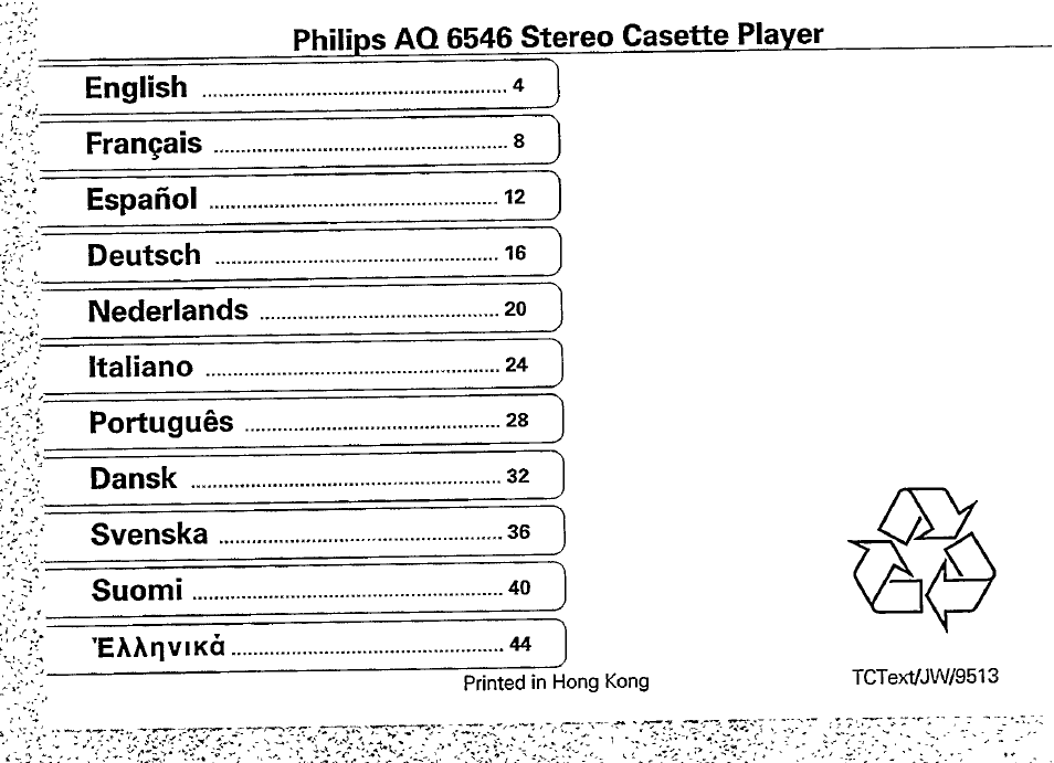 Philips AQ6546 User Manual | Page 13 / 13