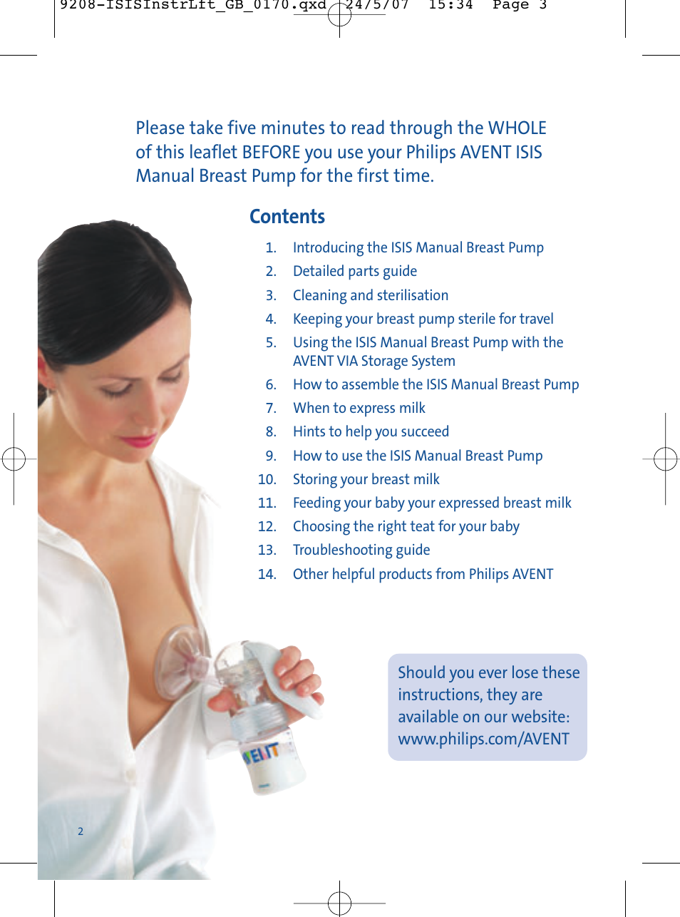 Philips ISIS Manual SCF290/12 User Manual | Page 2 / 16