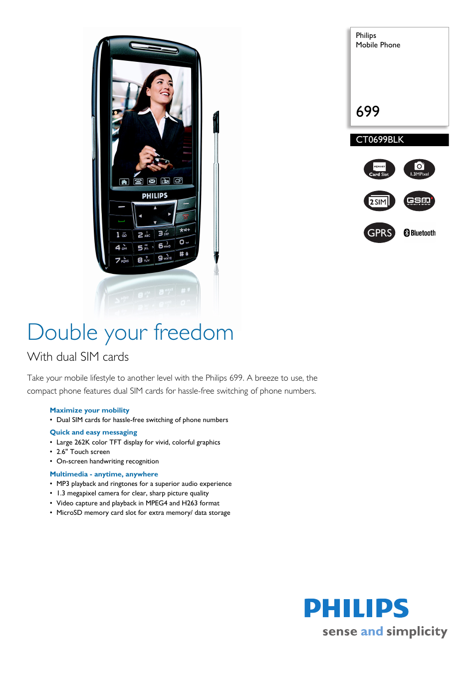 Philips CT0699BLK User Manual | 2 pages