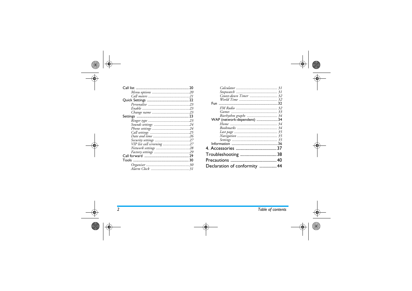 Philips 630 User Manual | Page 3 / 45