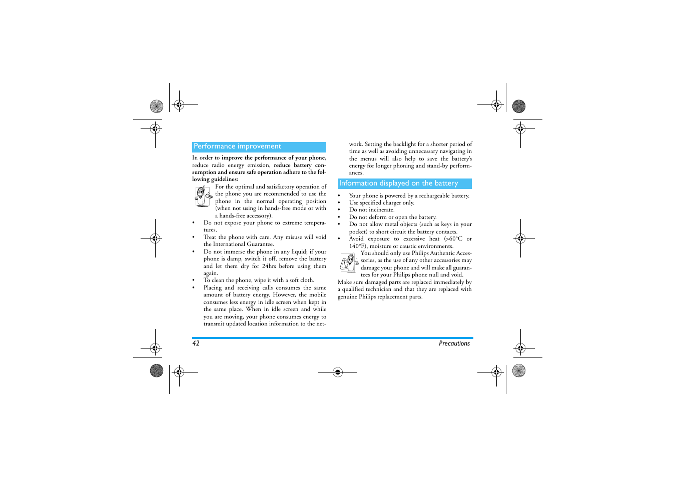 Philips 630 User Manual | Page 43 / 45