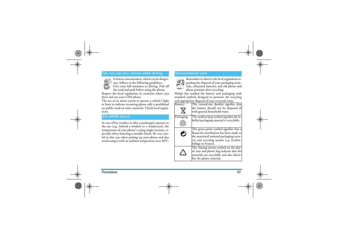 Philips 630 User Manual | Page 44 / 45