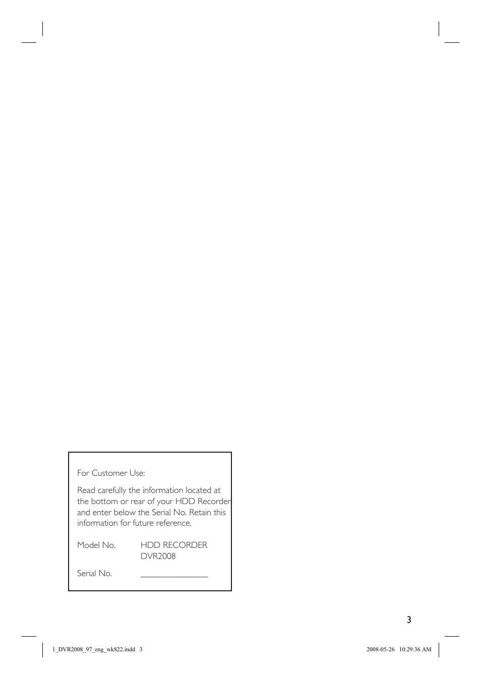 Philips DVR2008 User Manual | Page 3 / 58