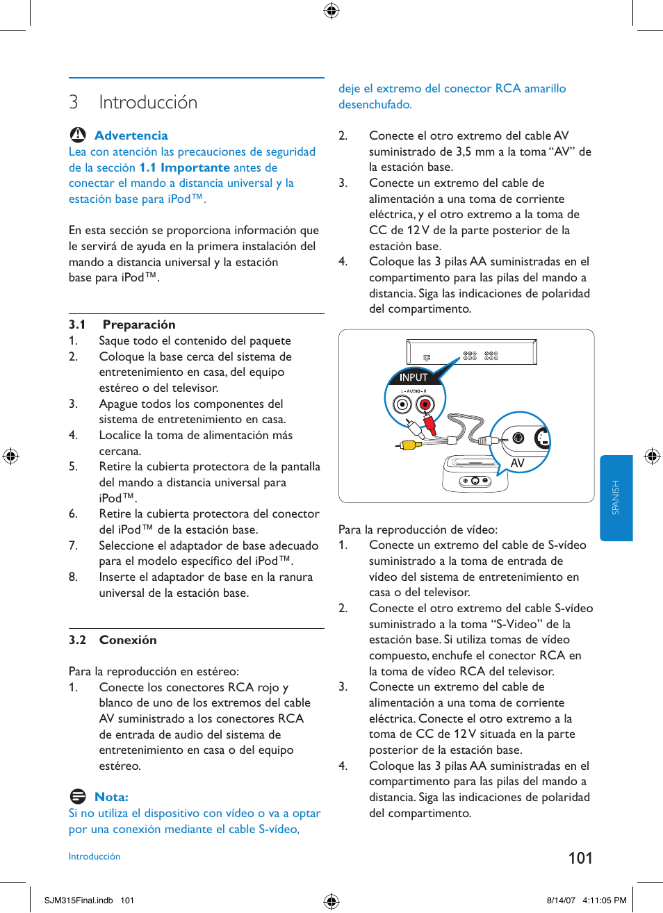 3 introducción | Philips SJM3151 User Manual | Page 101 / 325