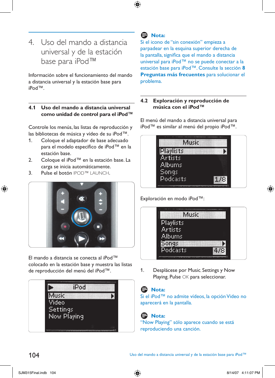 Philips SJM3151 User Manual | Page 104 / 325