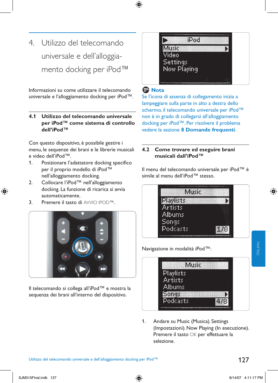 Philips SJM3151 User Manual | Page 127 / 325