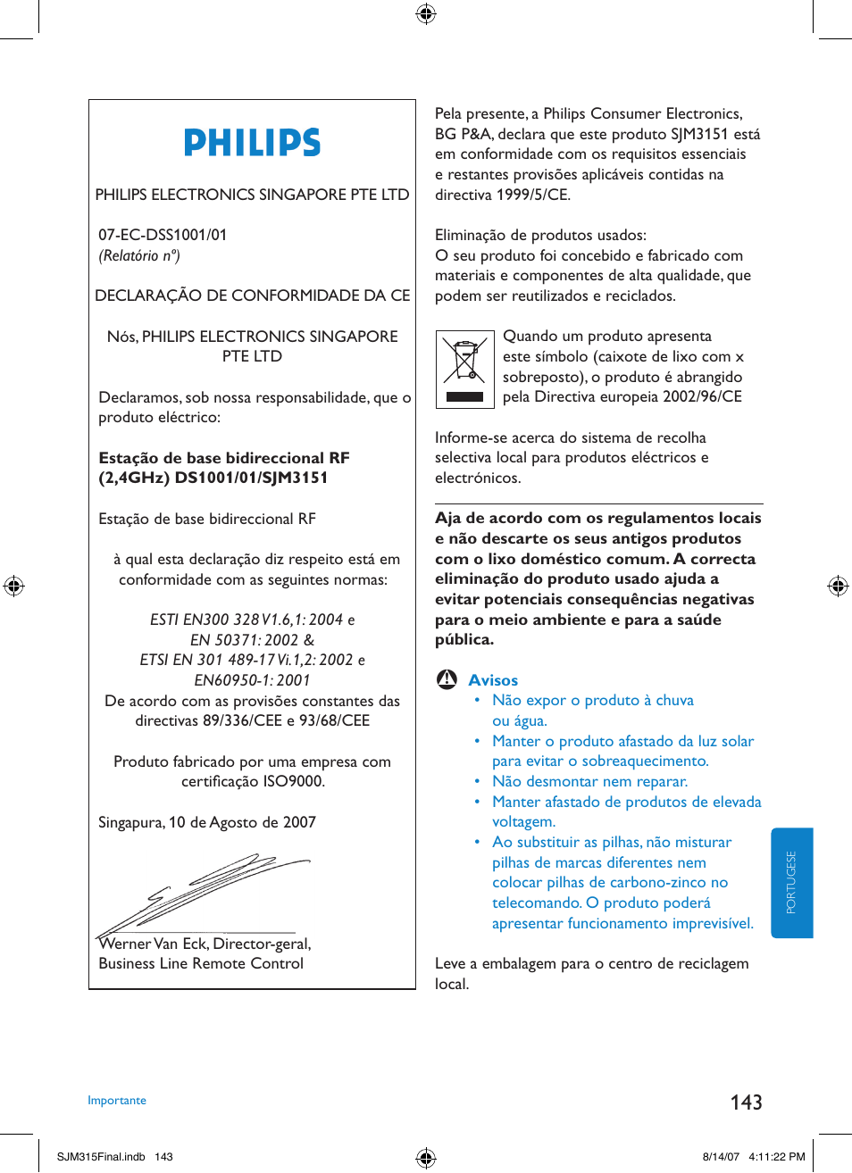 Philips SJM3151 User Manual | Page 143 / 325