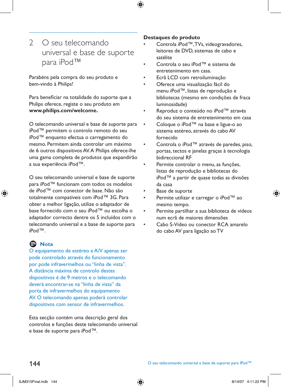 Philips SJM3151 User Manual | Page 144 / 325