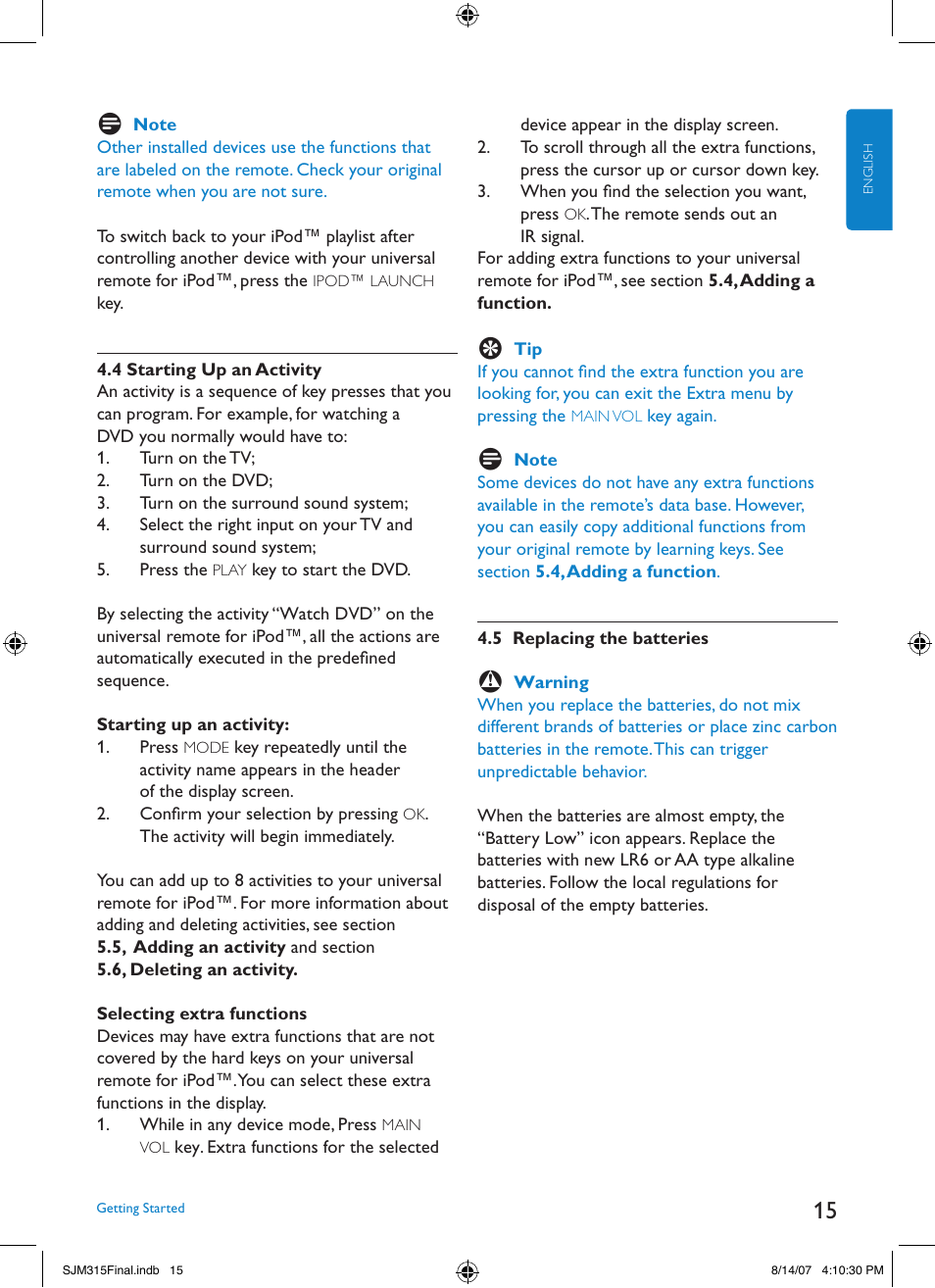 Philips SJM3151 User Manual | Page 15 / 325