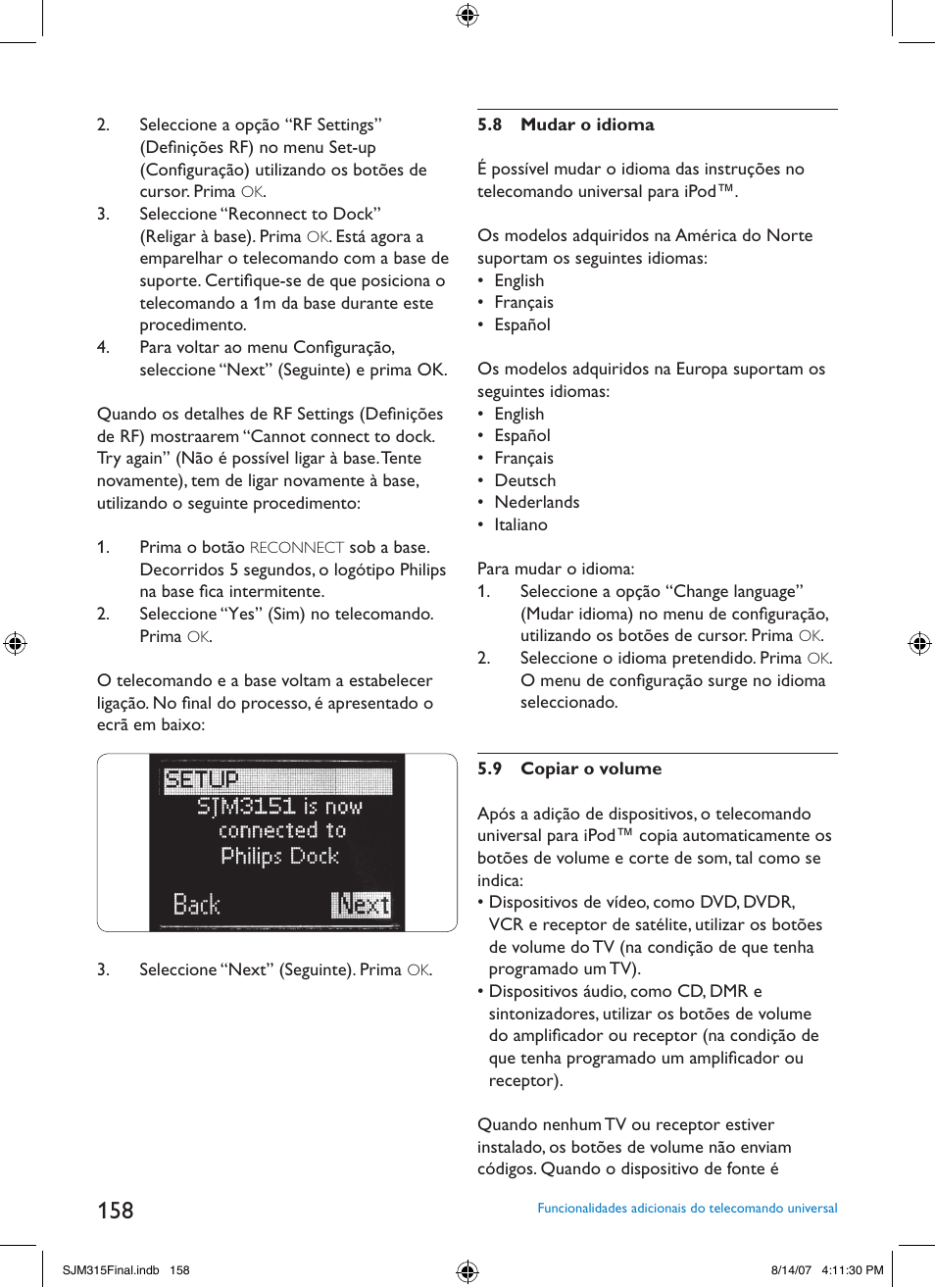Philips SJM3151 User Manual | Page 158 / 325