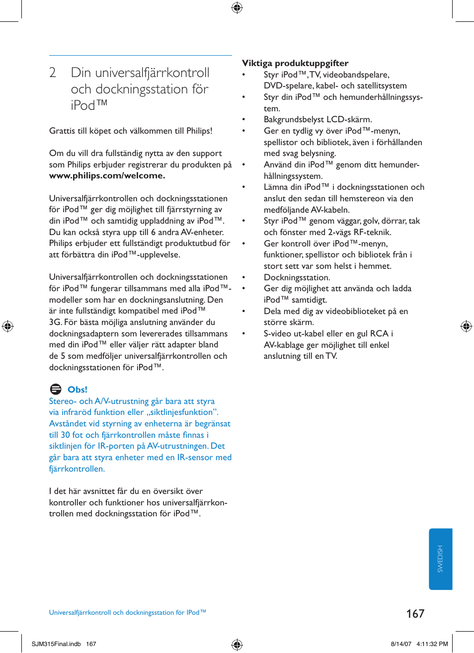 Philips SJM3151 User Manual | Page 167 / 325