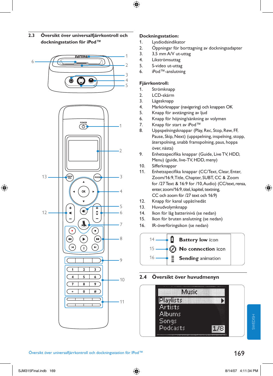 Philips SJM3151 User Manual | Page 169 / 325