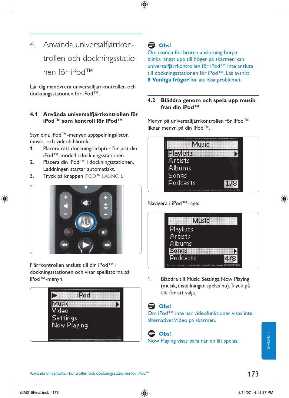 Philips SJM3151 User Manual | Page 173 / 325