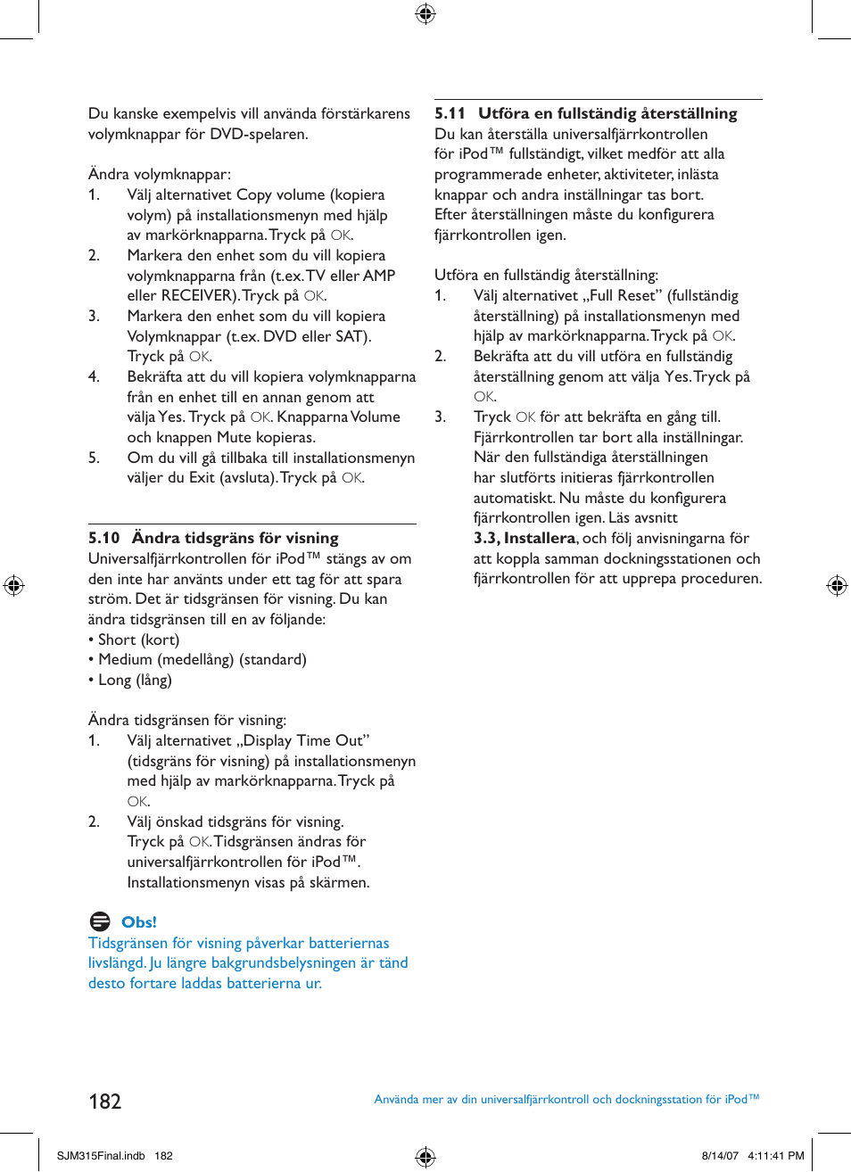 Philips SJM3151 User Manual | Page 182 / 325