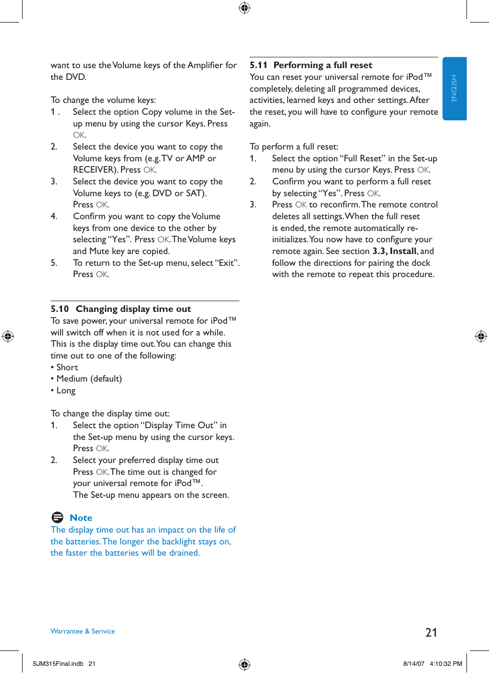 Philips SJM3151 User Manual | Page 21 / 325