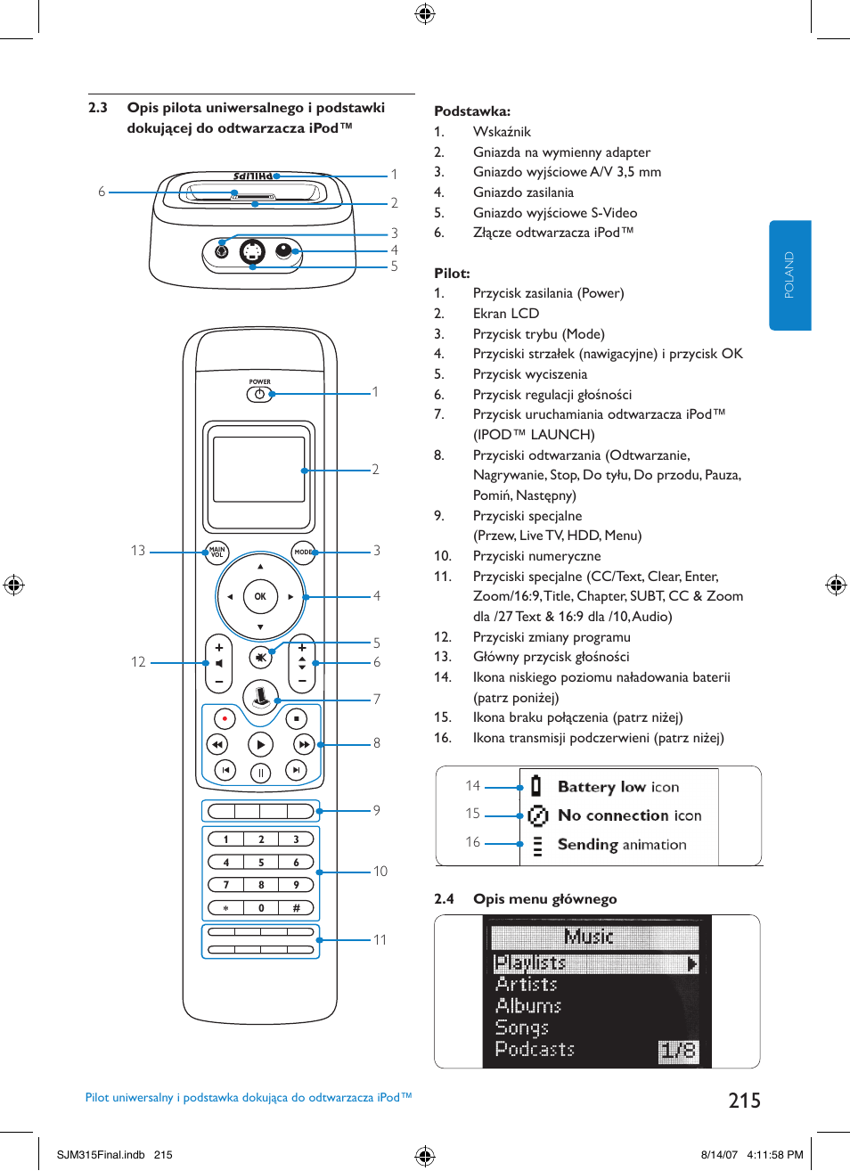 Philips SJM3151 User Manual | Page 215 / 325