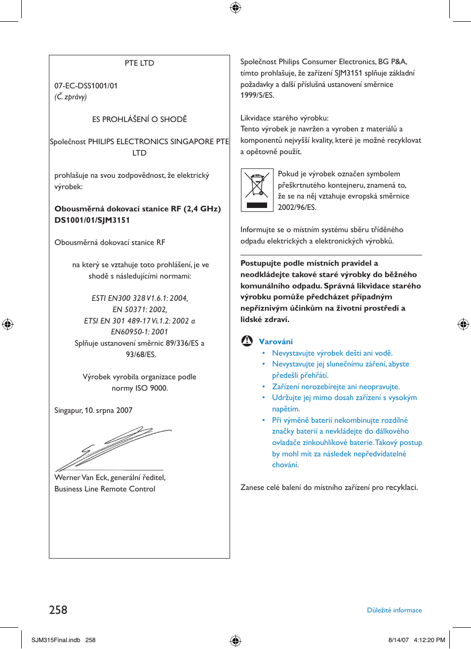 Philips SJM3151 User Manual | Page 258 / 325