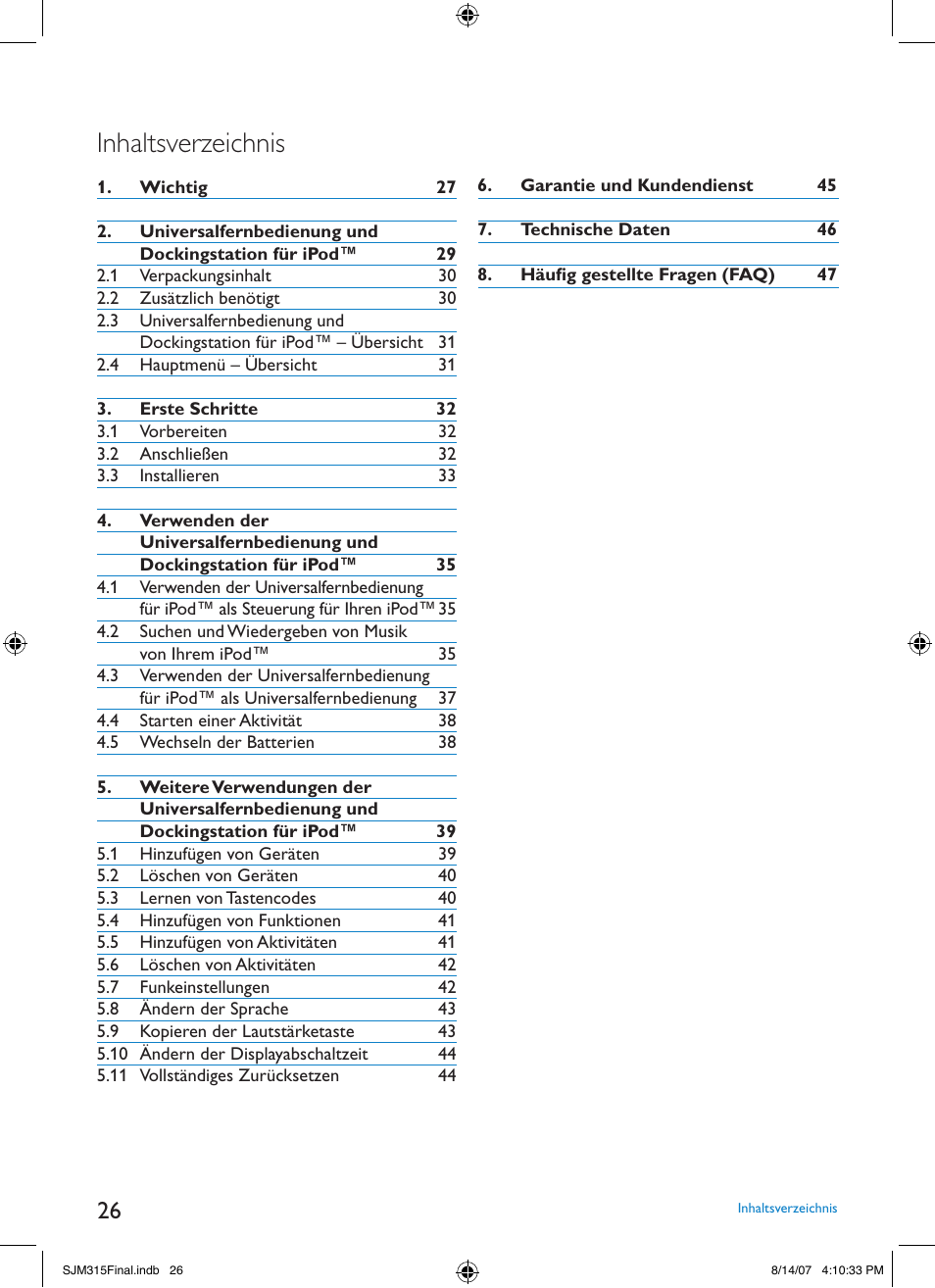 Philips SJM3151 User Manual | Page 26 / 325