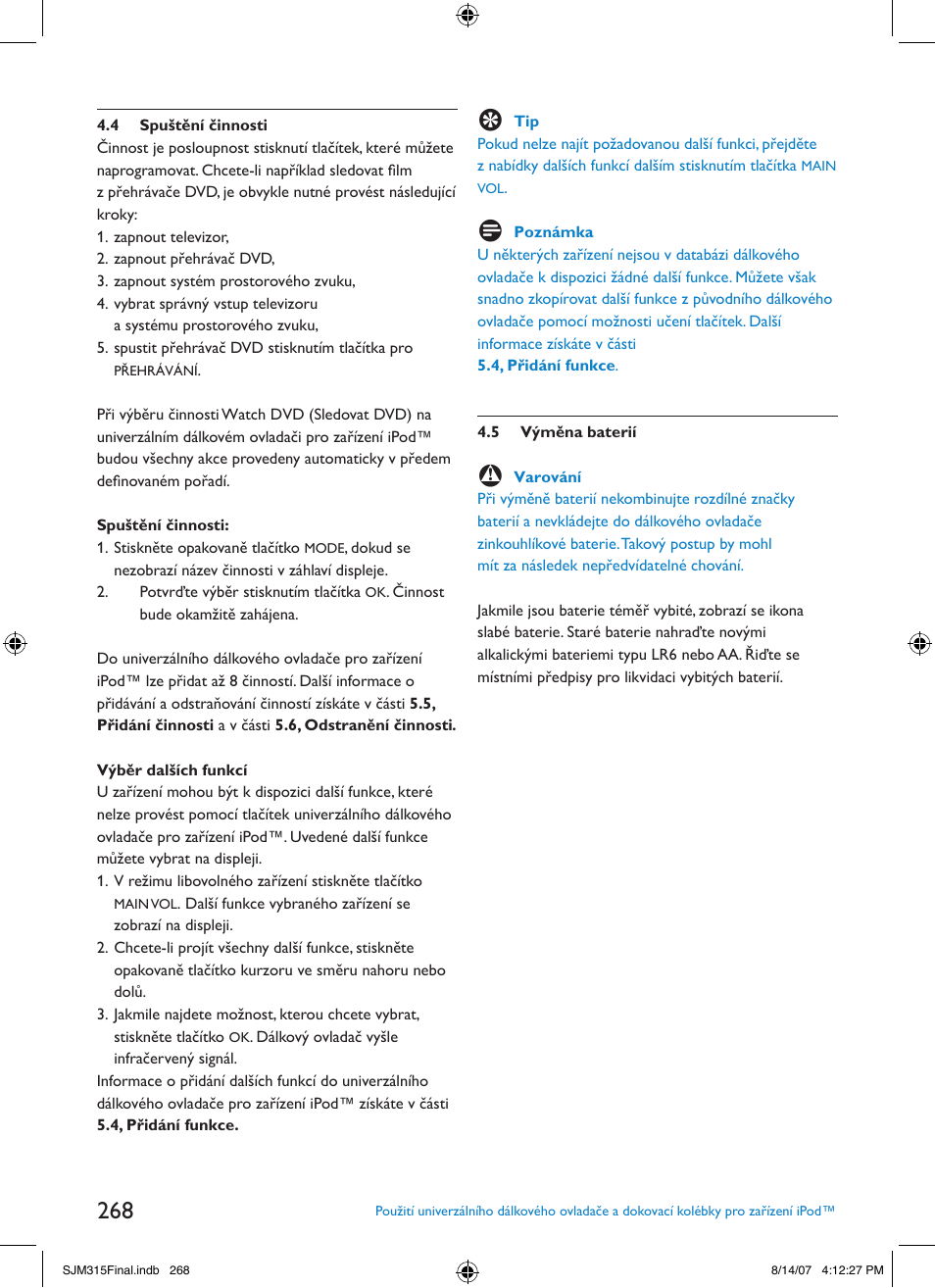 Philips SJM3151 User Manual | Page 268 / 325