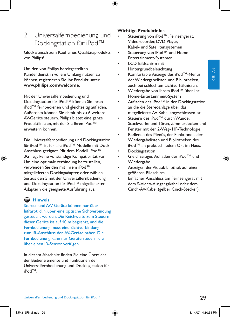 Philips SJM3151 User Manual | Page 29 / 325