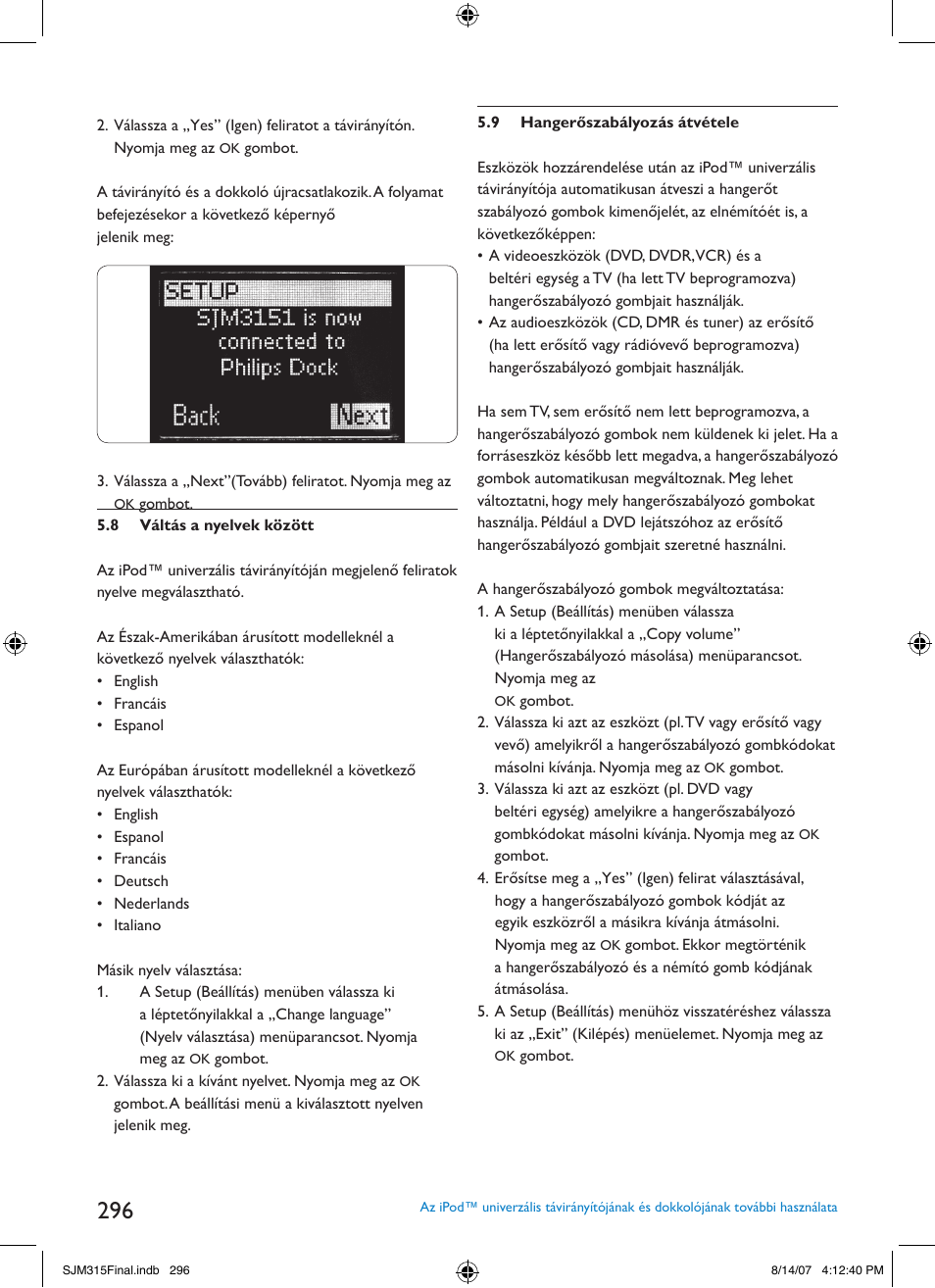 Philips SJM3151 User Manual | Page 296 / 325