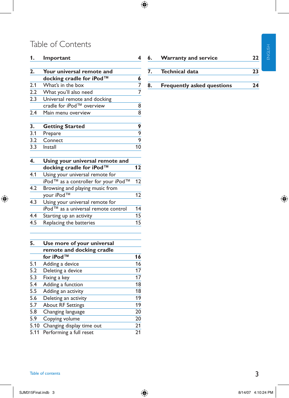 Philips SJM3151 User Manual | Page 3 / 325