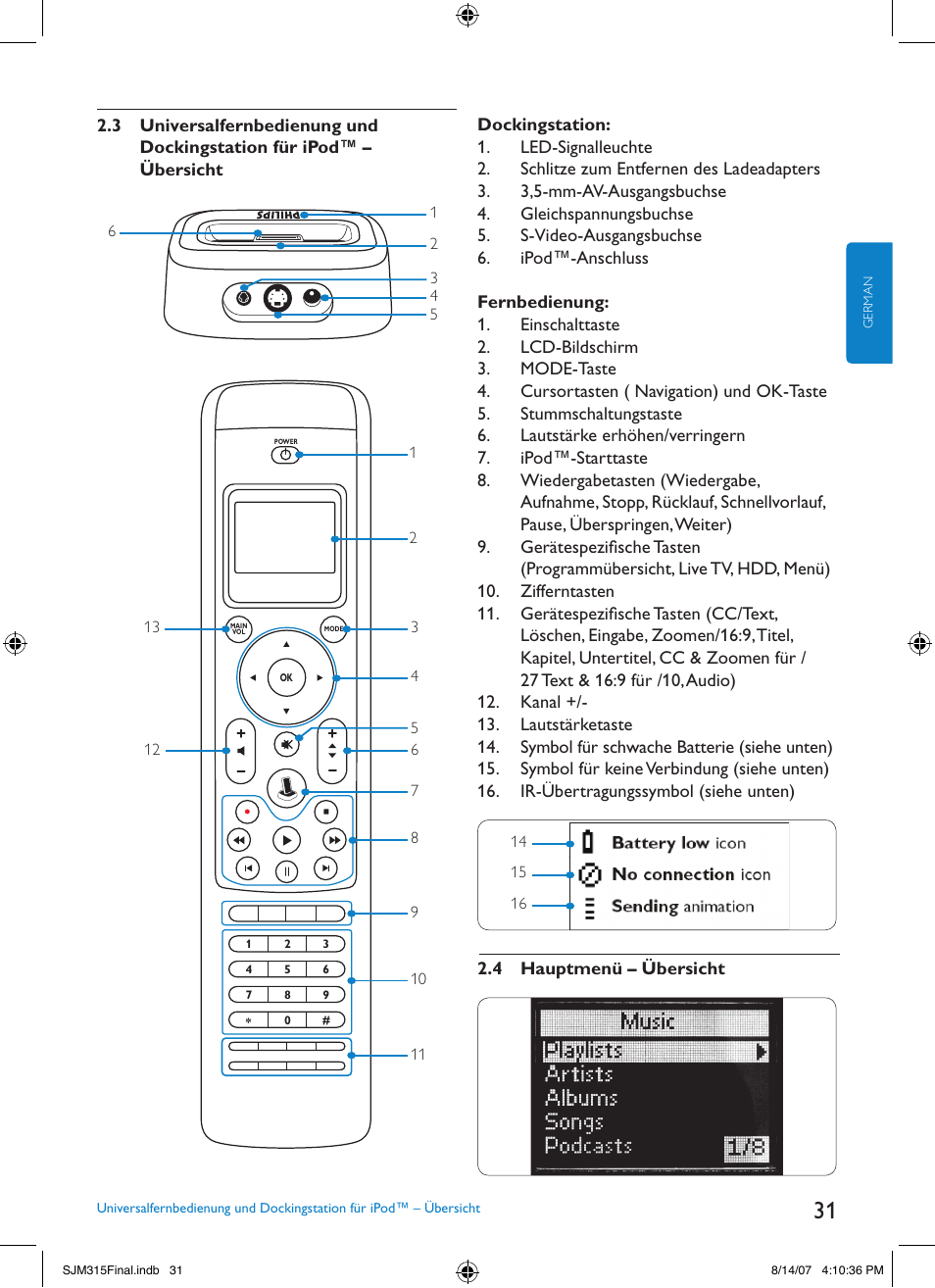 Philips SJM3151 User Manual | Page 31 / 325