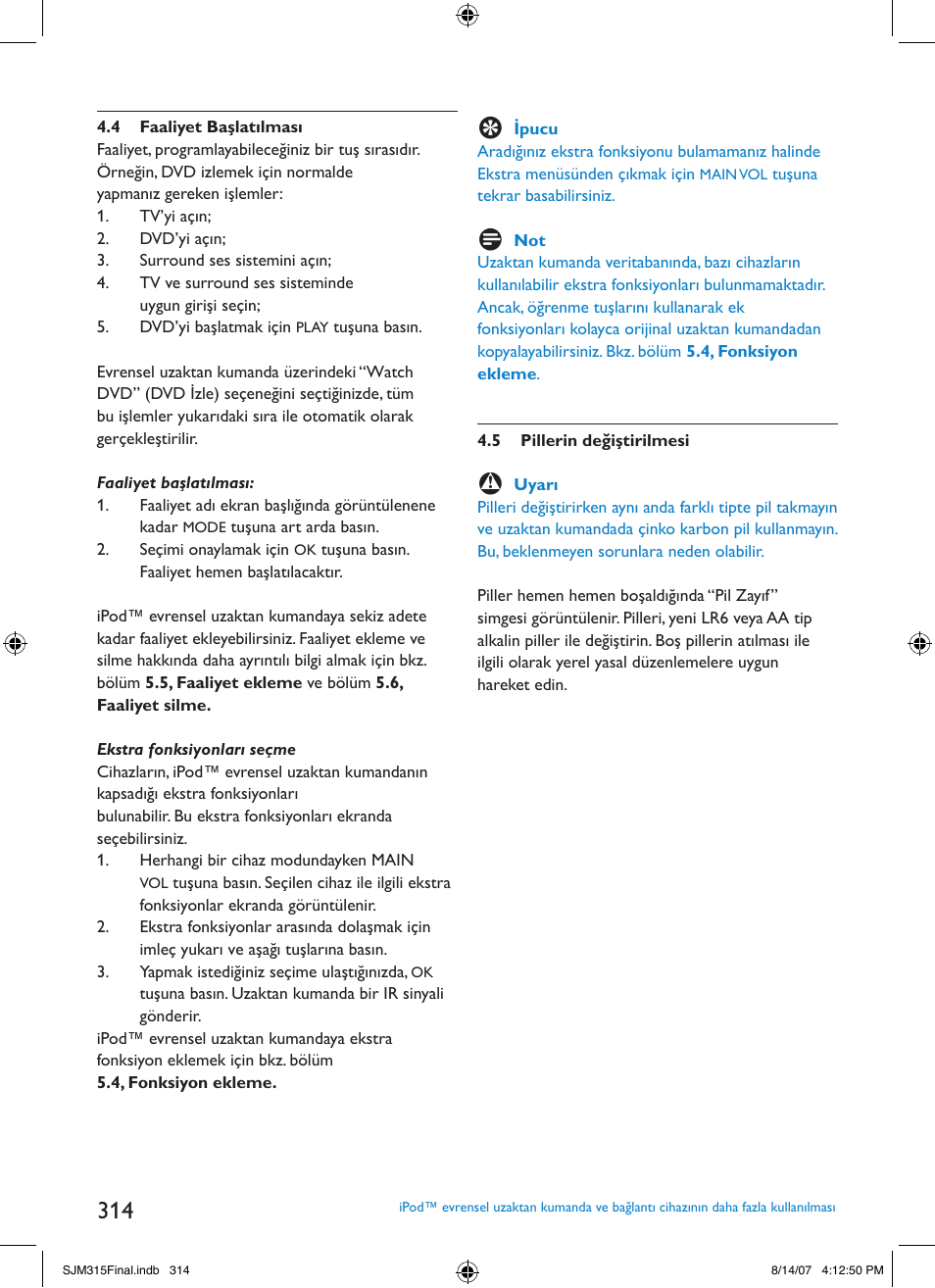 Philips SJM3151 User Manual | Page 314 / 325