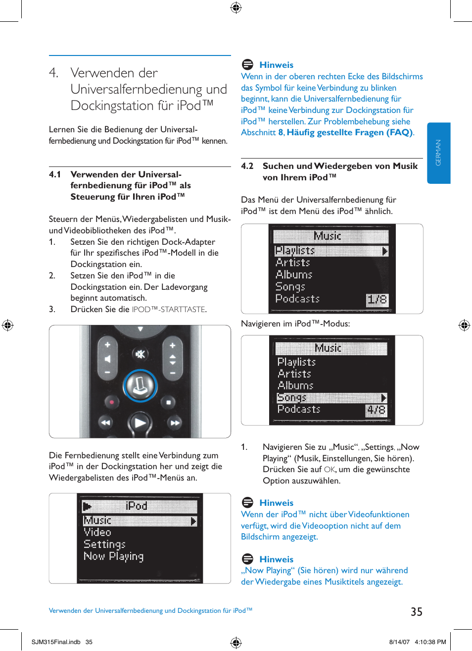 Philips SJM3151 User Manual | Page 35 / 325