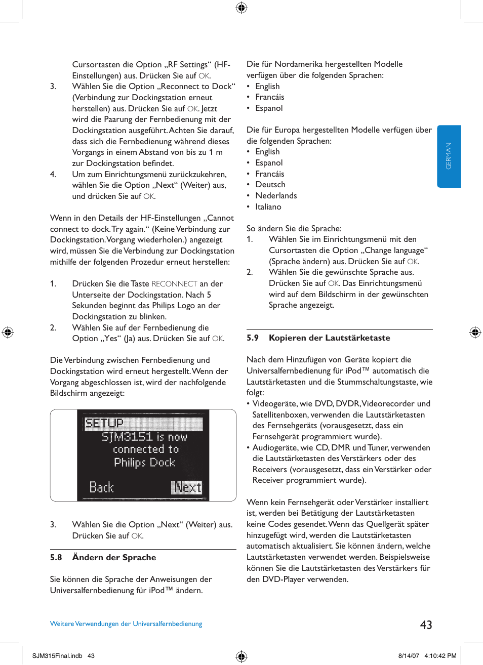 Philips SJM3151 User Manual | Page 43 / 325