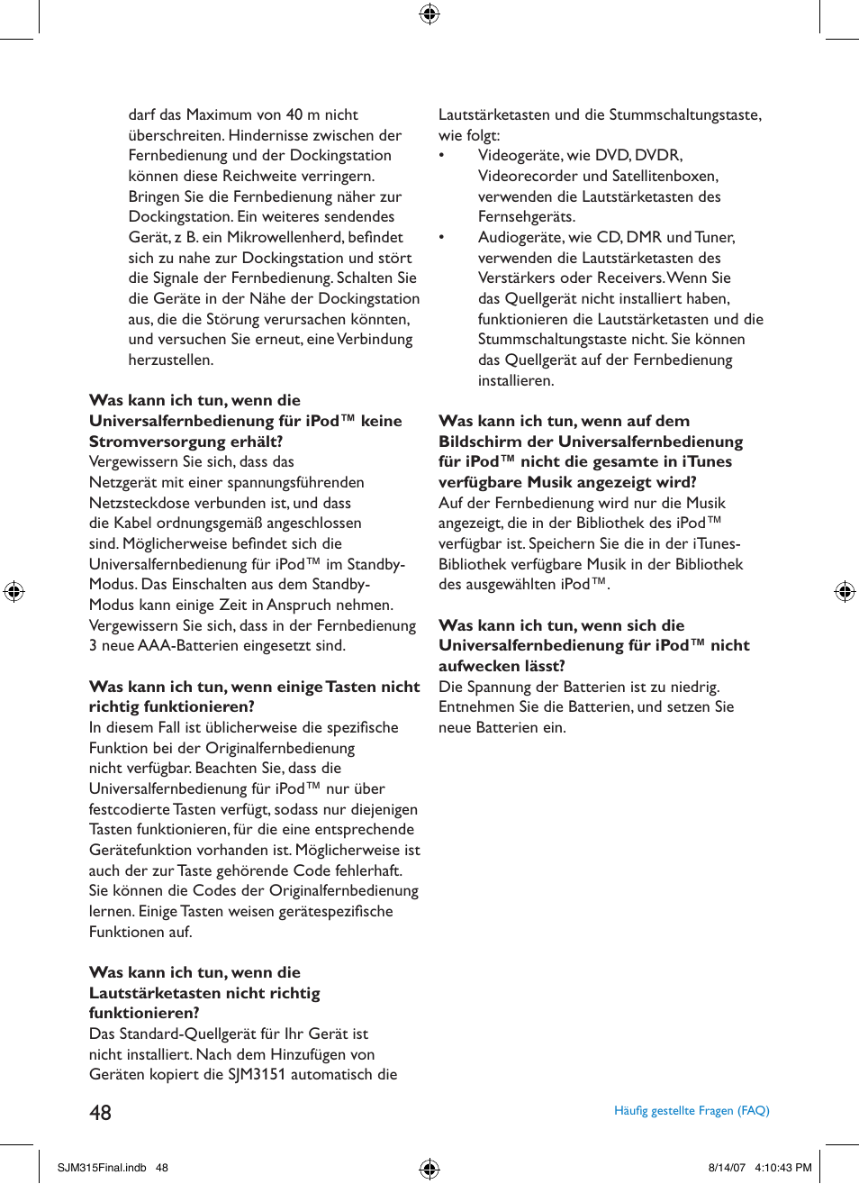 Philips SJM3151 User Manual | Page 48 / 325